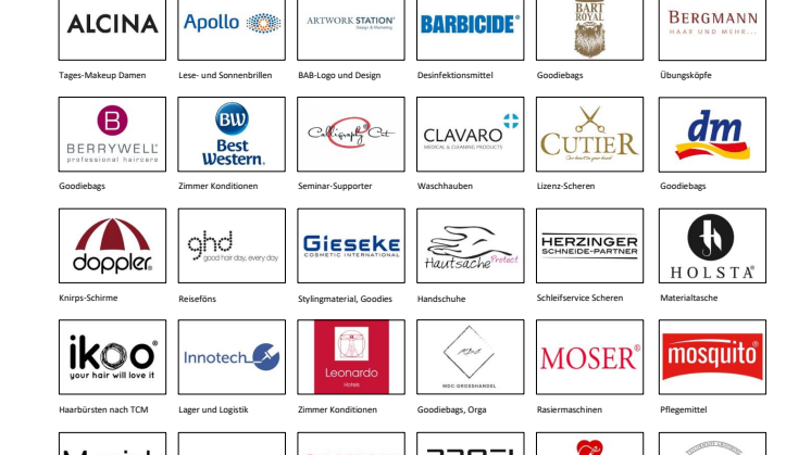 Supporter der Barber Angels - Stand Oktober 2019