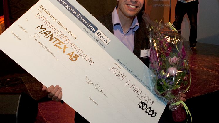 Mantex vann årets Innovation & Technology Award och 150 000 kronor 