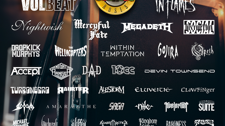 ​SWEDEN ROCK FESTIVAL PRESENTERAR 2021 ÅRS INBOKADE BAND