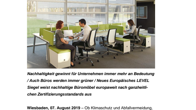 Nachhaltigkeit im Unternehmen – Wie auch die Büromöbel einen Beitrag dazu leisten können 
