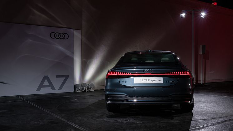 Den nye Audi A7 Sportback ved verdenpremieren i Ingolstadt 19. oktober 2017