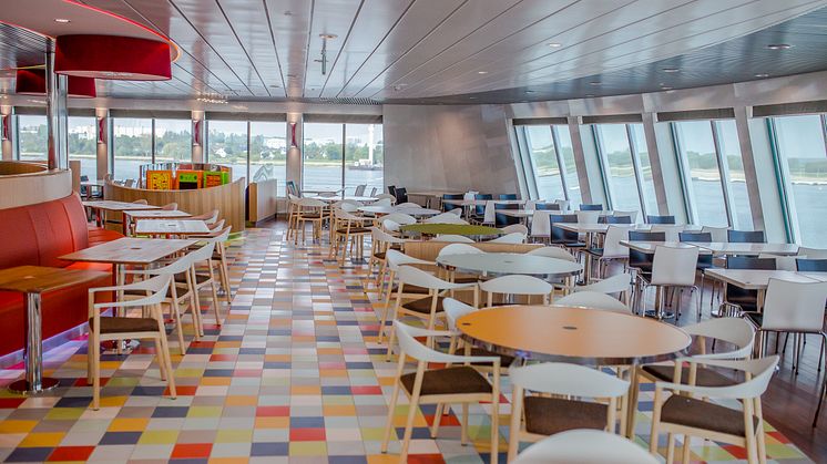 Restaurant på Scandlines' nye hybridfærge M/F Berlin