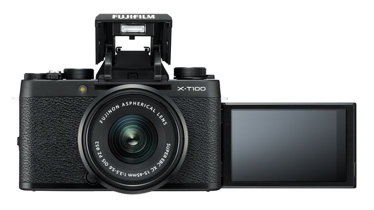 FUJIFILM X-T100 black and XC15-45