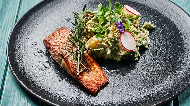 «Grillet ørret American style» gir deg en smak av USA. Foto: Norges sjømatråd