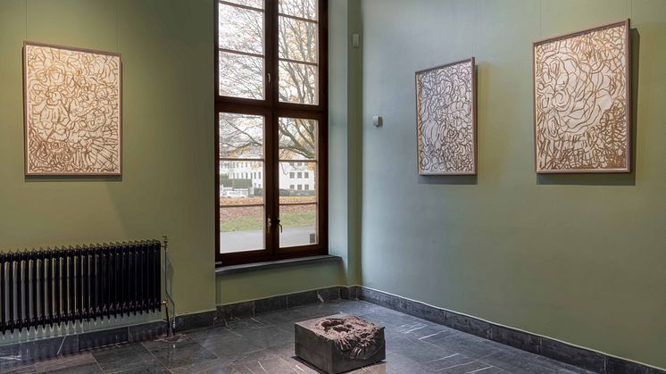 Fra Hanne Friis' utstilling Sirkulasjon på Vigelandmuseet i 2022. 