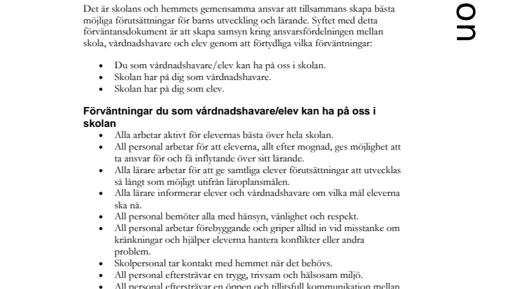 Förväntansavtal för Malmös skolor