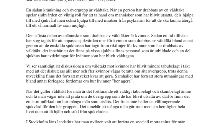 Gilbert Tribo (L) kräver svar om skånsk våldtäktsmottagning