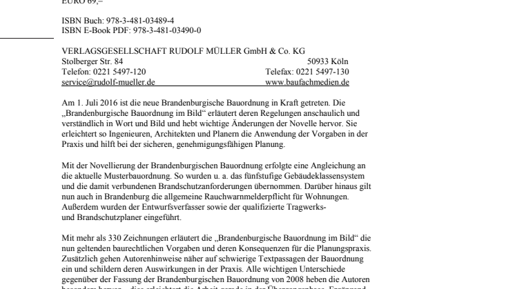 Brandenburgische Bauordnung im Bild 