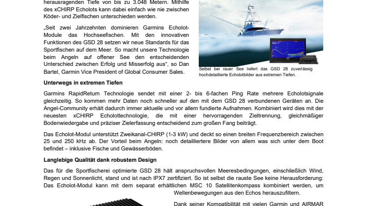 PM Garmin GSD 28