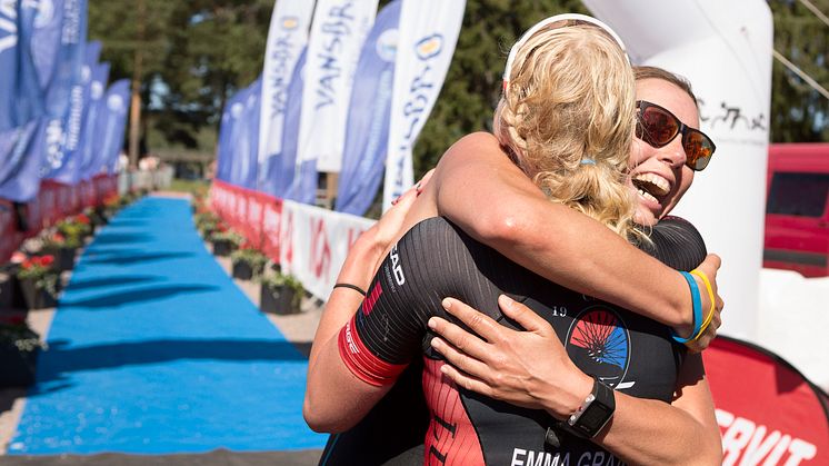 Nästan dubbelt så många kvinnor är anmälda till den olympiska distansen i Vansbro Triathlon 2019. Foto: Mickan Palmqvist