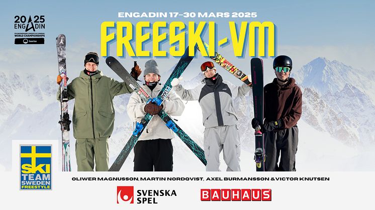 Fr.v. Oliwer Magnusson, Martin Nordqvist, Axel Burmansson och Victor Knutsen.