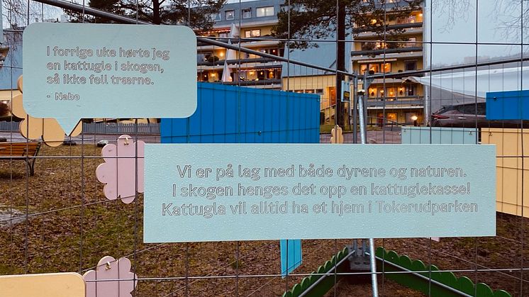 Følg med på hva som skjer i Tokerudparken