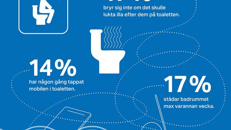 Så här beter vi svenskar oss på toaletten. Källa Geberit.