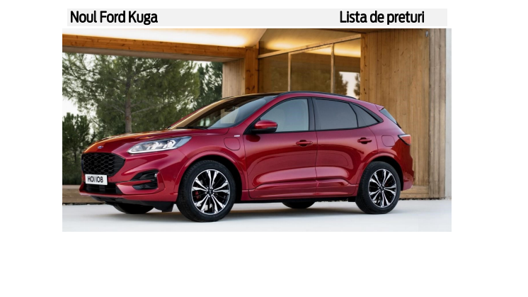Lista de preturi noul Ford Kuga  