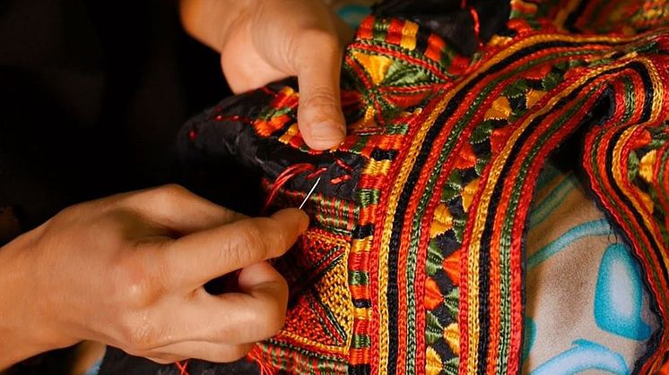 Broderi från Siwa oasen i Egypten.