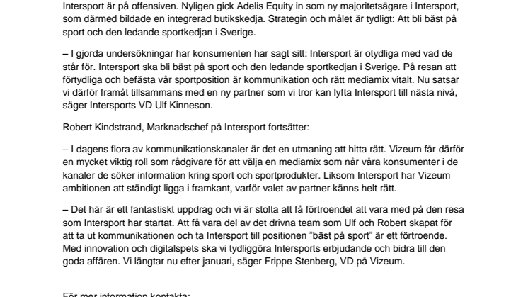 Intersport + Vizeum = Sant