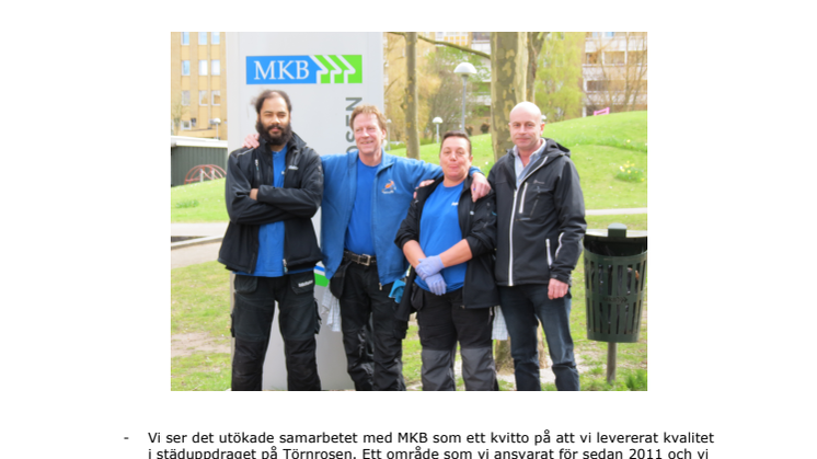 Städfaktor får nya uppdrag av MKB