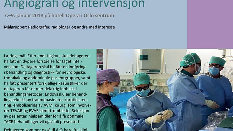 Angio og intervensjonskurs 