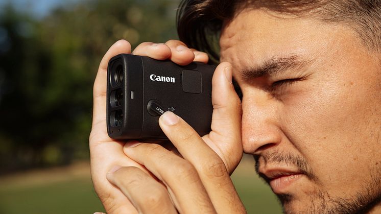 CANON LANCERER SIN FØRSTE, KOMPAKTE LASERAFSTANDSMÅLER MED INDBYGGET KAMERA – POWERSHOT GOLF VIL HJÆLPE GOLFSPILLERE MED AT TAGE DERES SPIL TIL DET NÆSTE NIVEAU. 
