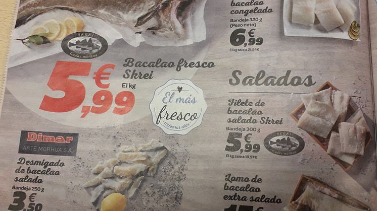 Skrei, Spania