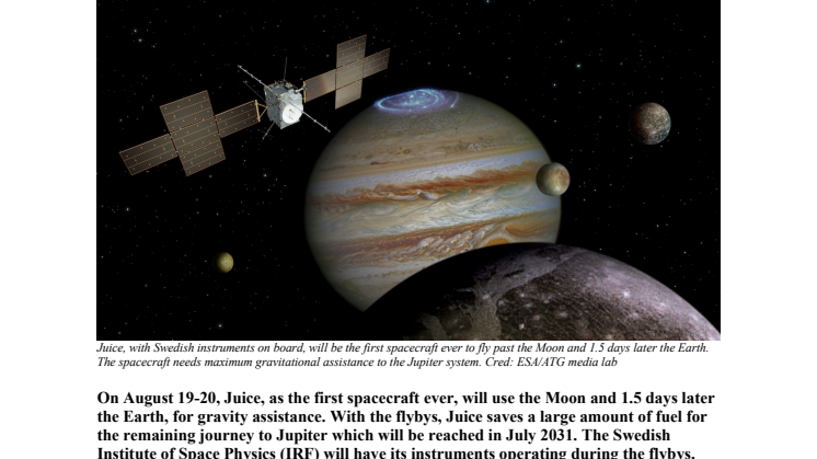Press release_230815_Juice towards the first of its kind Moon-Earth flyby - Swedish instruments in operation.pdf