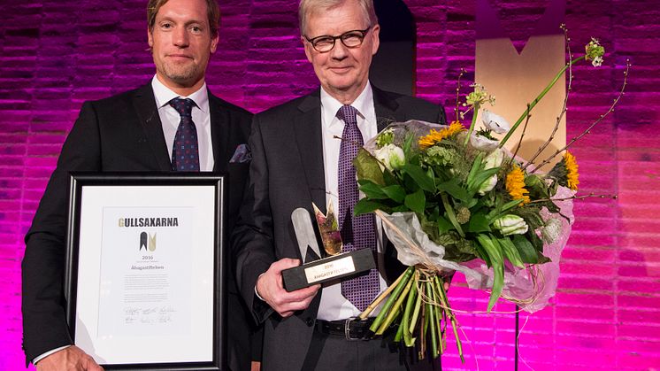 Åhagastiftelsen vinnare av Gullsaxarna 2016