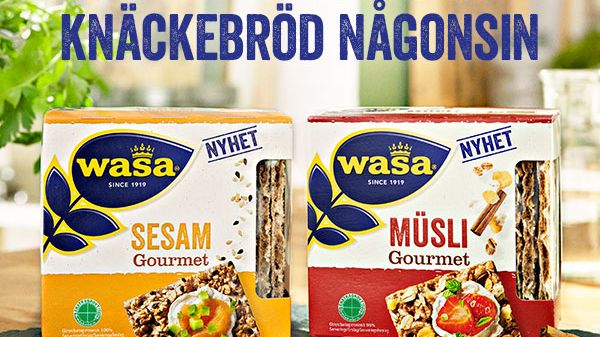 NYHET! WASA GOURMET  – VÅRT LÄCKRASTE KNÄCKEBRÖD NÅGONSIN