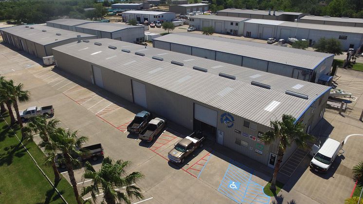 High res image - Cox Powertrain - Elite Diesel aerial view Kemah, Texas facility
