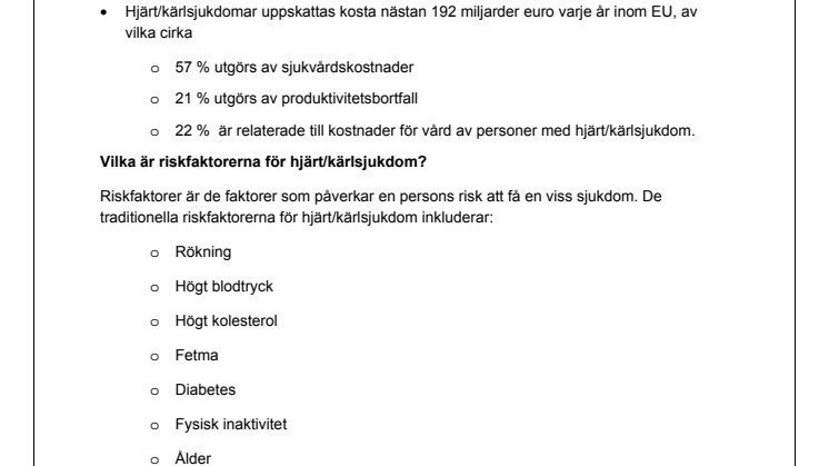EURIKA bakgrundsinformation