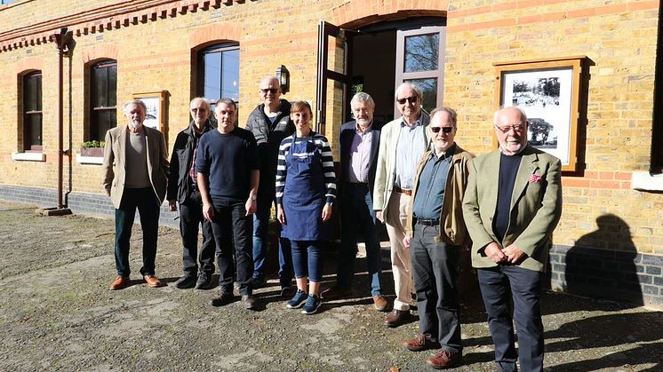 Members of the Bricket Wood Station Heritage Trust at the official opening