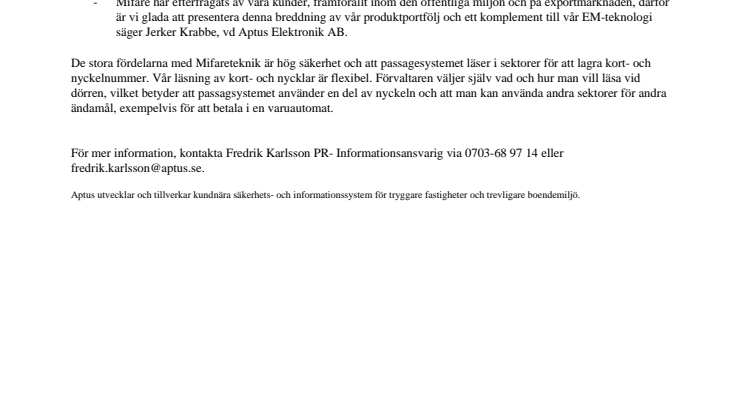 Nytt Mifaresortiment skapar trygga och trevliga fastighetsmiljöer