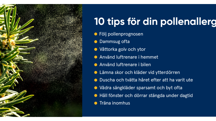 10 tips för din pollenallergi