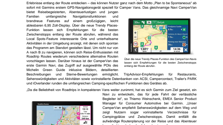 PM Garmin CamperVan
