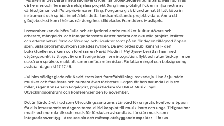 Navid Modiri avrundar integrationskonferens i Kristianstad
