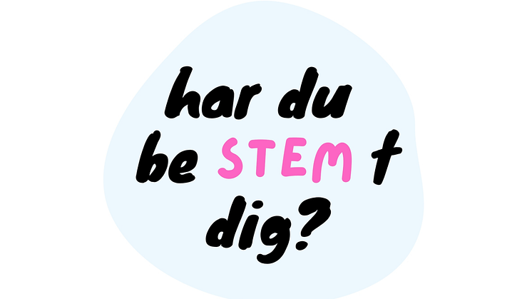 Bilden visar loggan till podden "Har du beSTEMt dig?"
