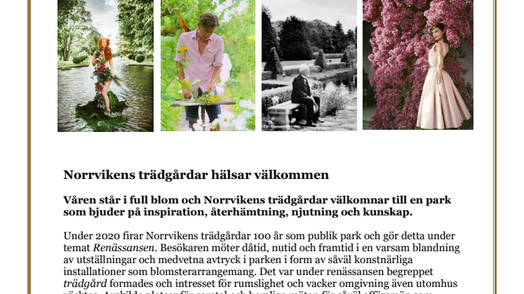 Norrvikens trädgårdar hälsar välkommen