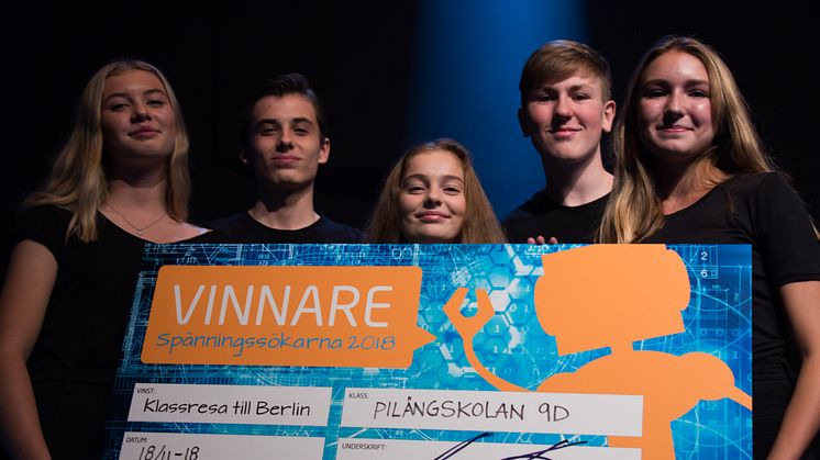 Pilängskolan 9D vann 2018 års final av Spänningssökarna!