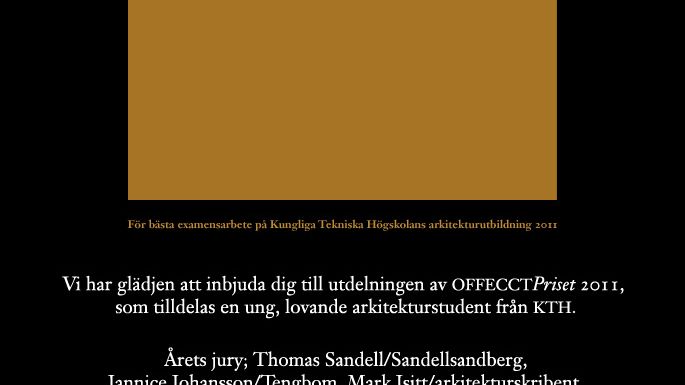 OFFECCTPriset 2011