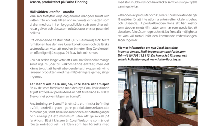 Nytt entrékoncept ger genomtänkta entréer, både visuellt och funktionellt