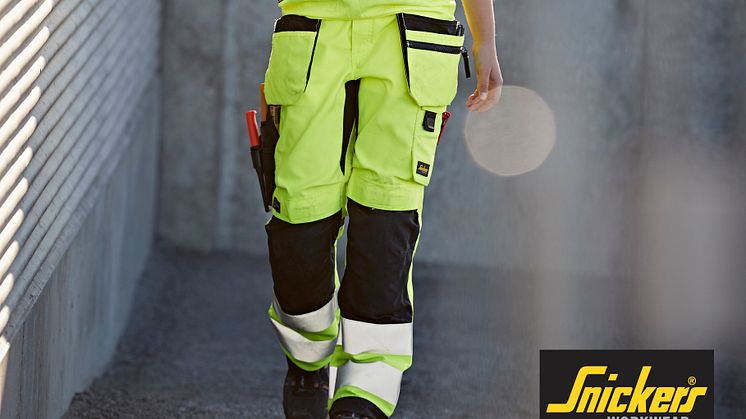 6730 AllroundWork, High-vis Arbeidsbukse for kvinner med hylsterlommer Klasse 2