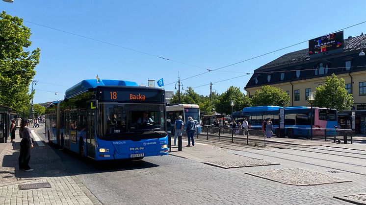Under jubileumsparaden den 2 september påverkas trafiken mellan Gustaf Adolfs Torg och Götaplatsen.