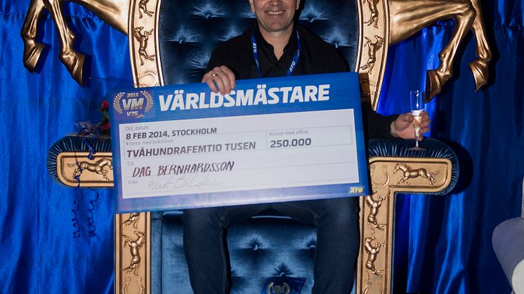 Dag Bernhardsson, Oskarshamn, vann VM i V75