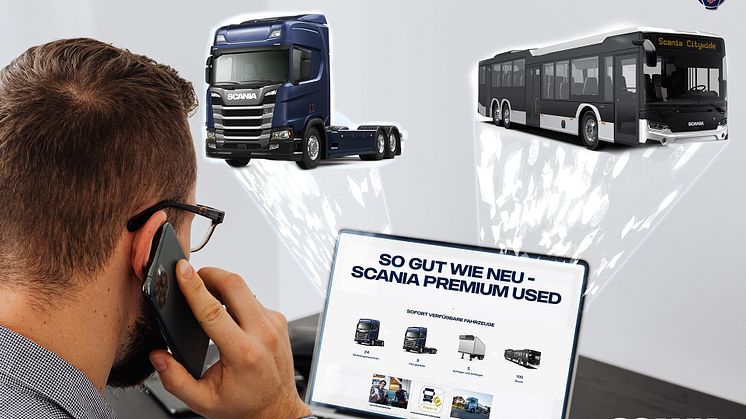"Scania Premium Used“ in neuem Look und jetzt mit gebrauchten Reise- und Stadtbussen
