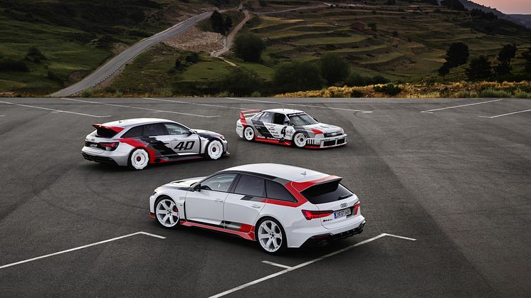 Audi RS 6 Avant GT, RS 6 GTO concept, Audi 90 quattro IMSA GTO (closeup)