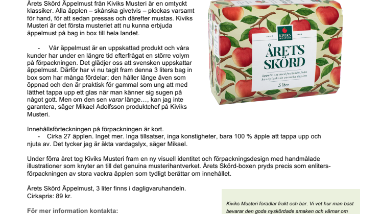 Nu kan alla i Sverige tappa musten