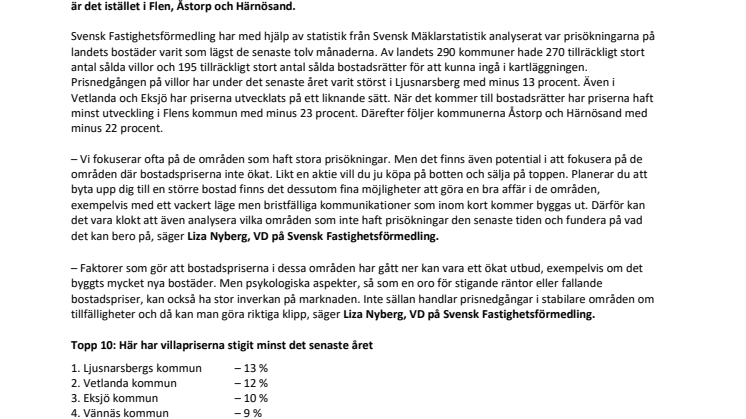 Svensk Fastighetsförmedlings vd: ”Stora möjligheter till att göra bra affärer”