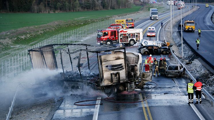 Høy fart er årsaken til svært mange alvorlige ulykker i trafikken - Foto Sverre Chr. Jarild/Gjensidige