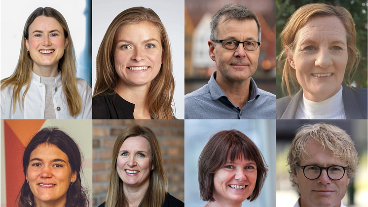 Øverst fra venstre: Emilie Marley, Kia Kriens ﻿Haavi, Per F. Jørgensen, Pia Kruse, Jenny Josefine Holen, Kjersti Folvik, Trine Dyrstad Pettersen og Steinar Skjerdingstad