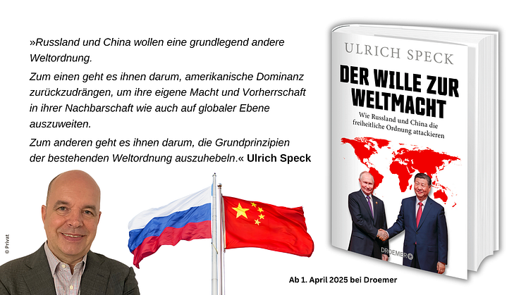 Ulrich Speck warnt: Die Diktatoren-Allianz formiert sich gegen den Westen.“