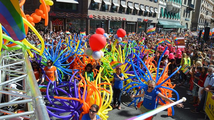 Clarion Hotel feiret stort under Pride i Stockholm i 2015.